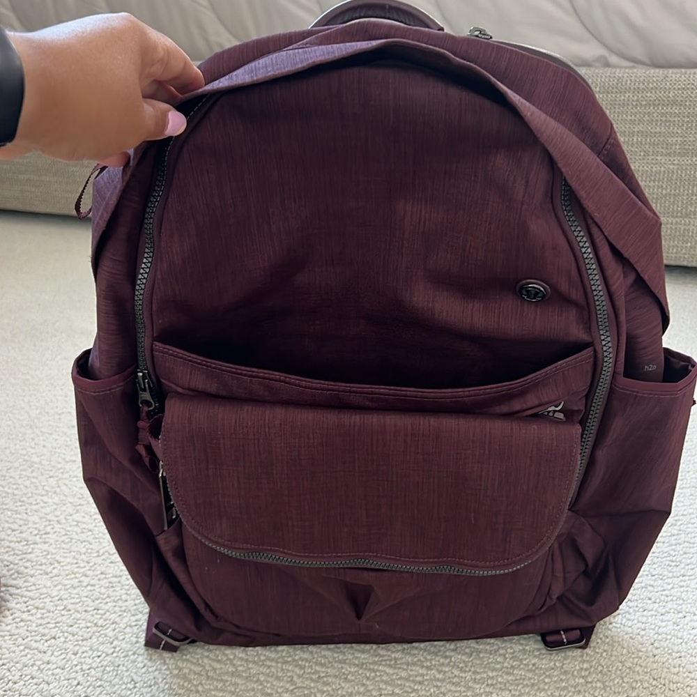 Lululemon Athletica Burgundy Backpack - Picture 14 of 16